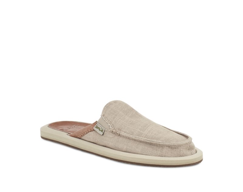 Sanuk You Got My Back Hemp Slipper Women's Shoes Beige | Canada 173CTV